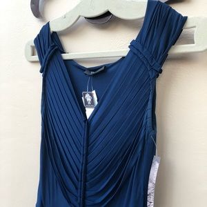 Royal Blue Off-the-Shoulder Maxi Dress